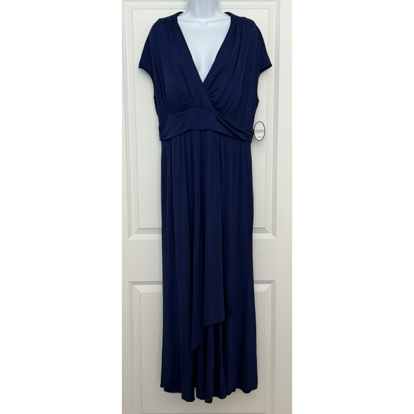NWT Soma Soft Jersey Cap Sleeve Band Maxi Bra Dress True Blue Women's Size‎ XL - Picture 1 of 14
